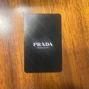 Prada Beauty Black Playing Card